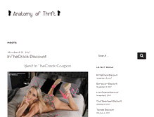 Tablet Screenshot of anatomyofthrift.com
